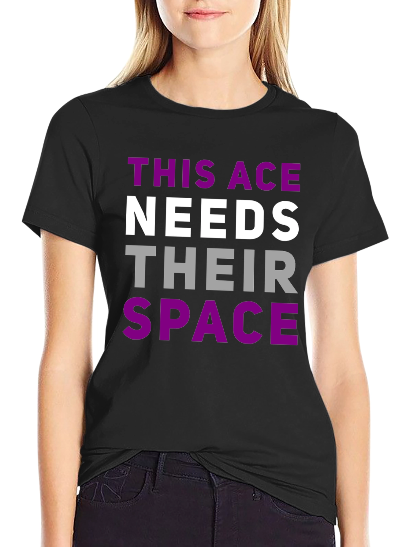 Asexual Pride T-Shirt - This Ace Needs Space Tee