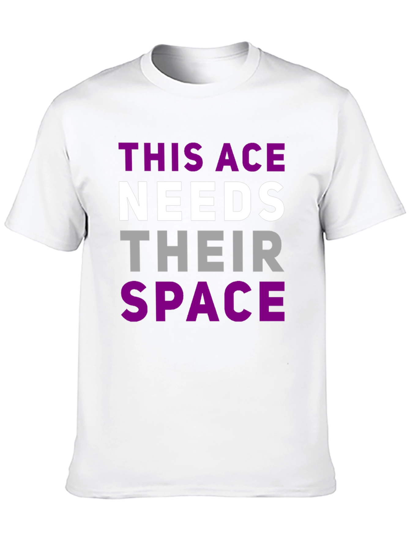 Asexual Pride T-Shirt - This Ace Needs Space Tee