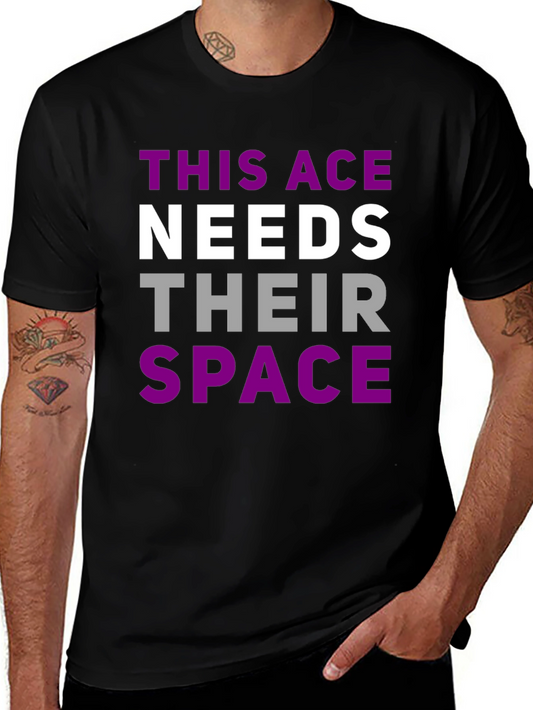Asexual Pride T-Shirt - This Ace Needs Space Tee