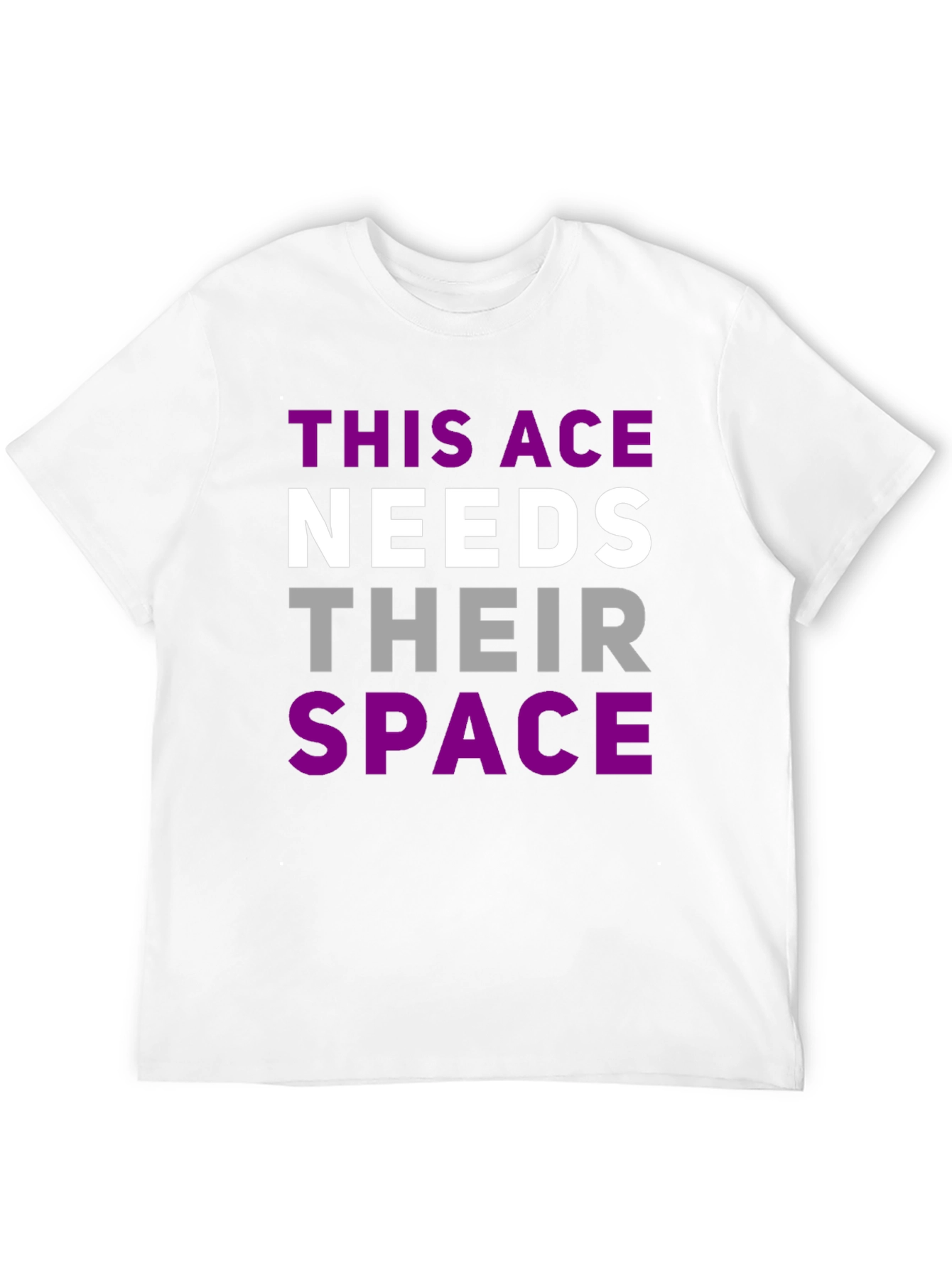 Asexual Pride T-Shirt - This Ace Needs Space Tee