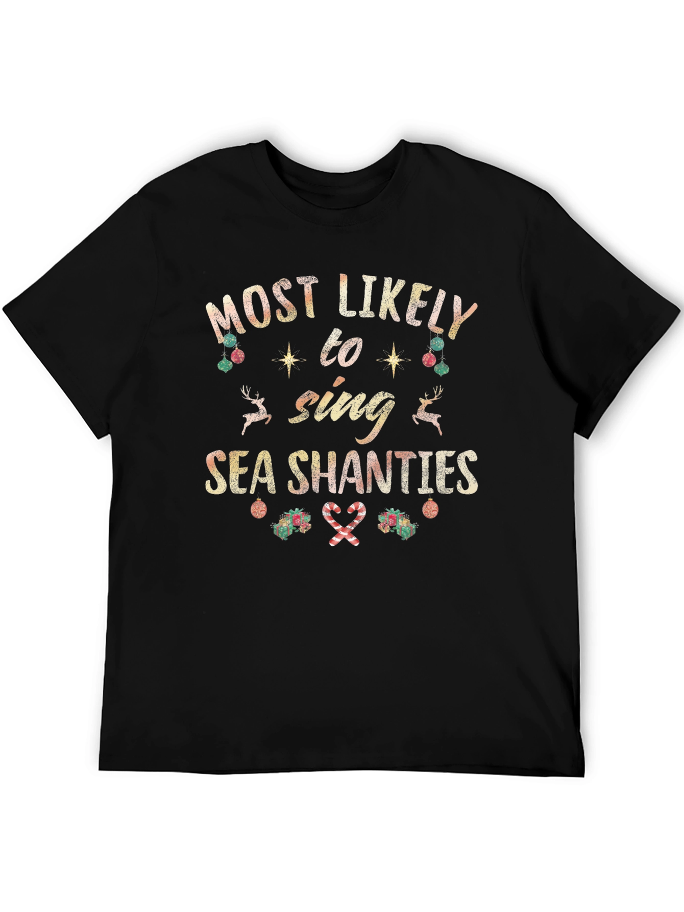 Most Likely To Sing Sea Shanties Christmas T-Shirt