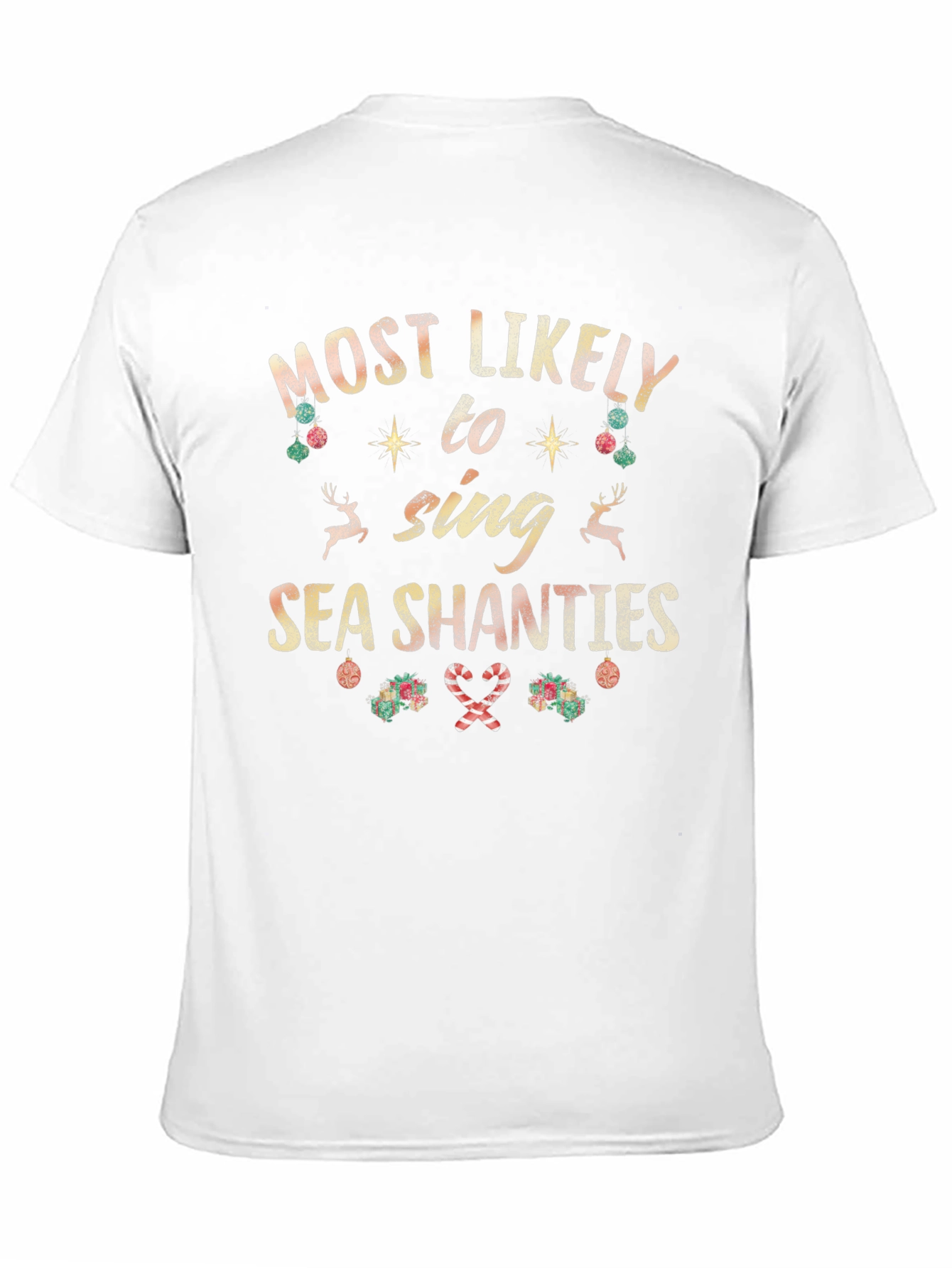 Most Likely To Sing Sea Shanties Christmas T-Shirt