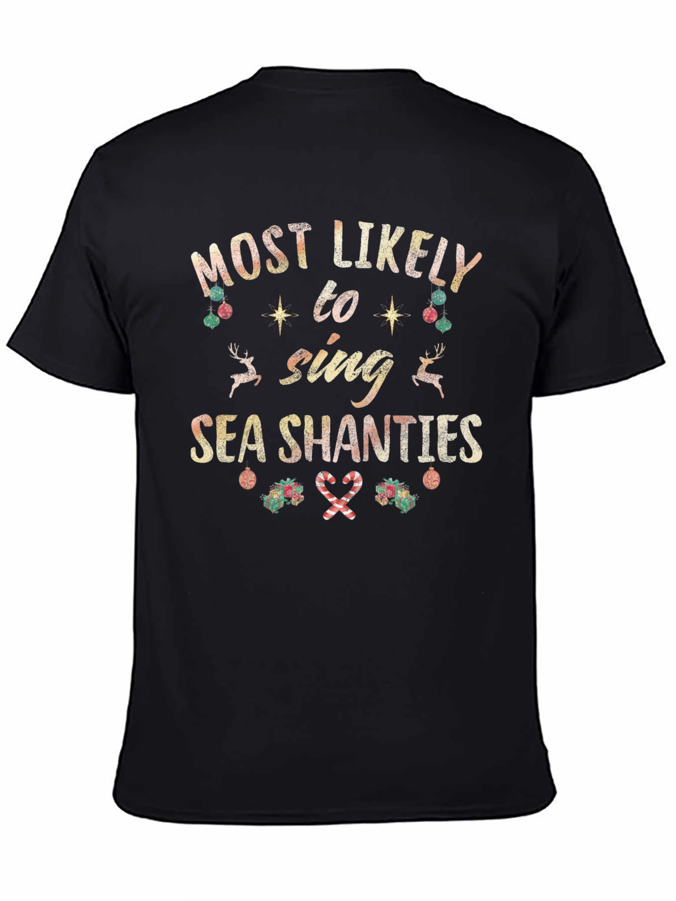 Most Likely To Sing Sea Shanties Christmas T-Shirt