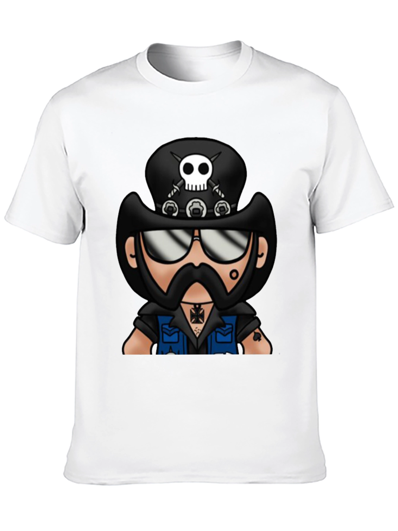 Motorhead Lemmy Cartoon Black T-Shirt