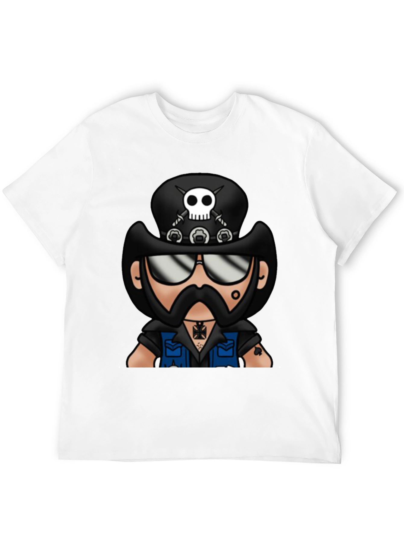 Motorhead Lemmy Cartoon Black T-Shirt