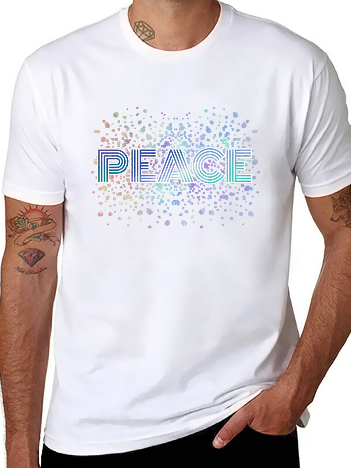 Peace Graphic Tee - Unique Print Design