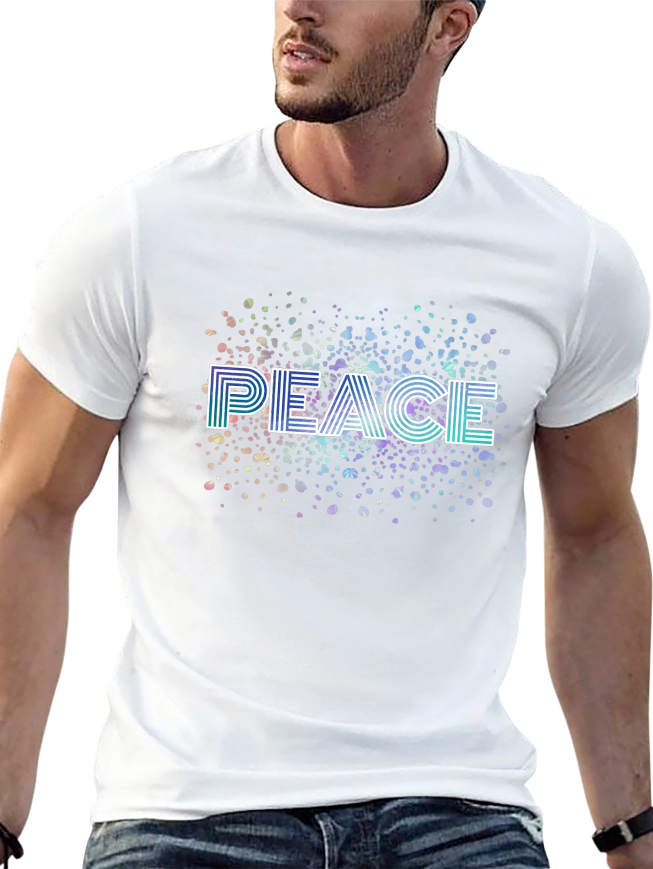 Peace Graphic Tee - Unique Print Design