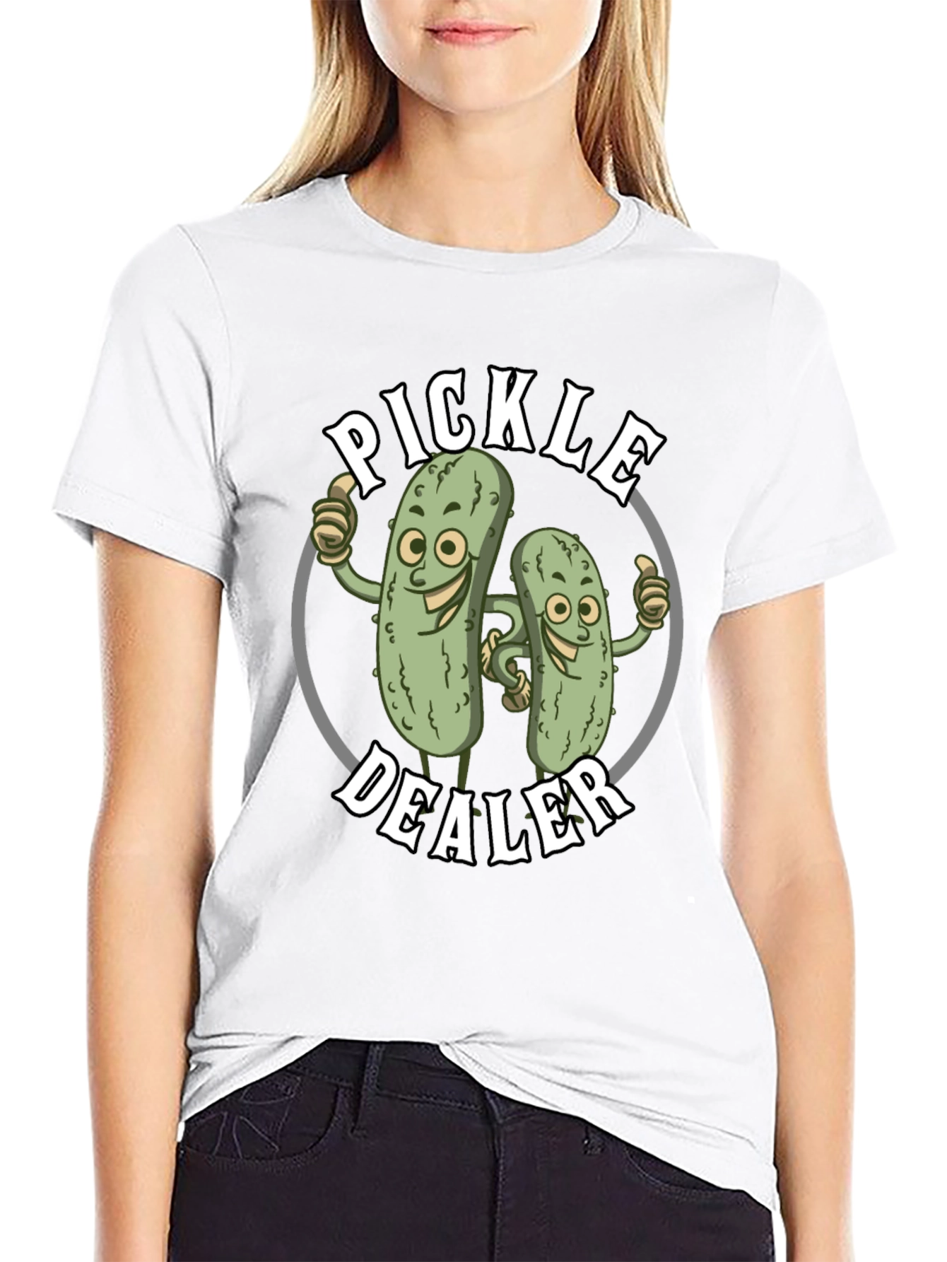 Pickle Dealer T-Shirt - Funny Pickle Cartoon Tee