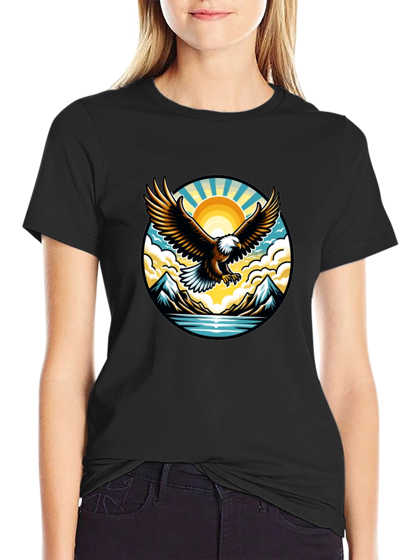 Eagle Graphic Print T-Shirt