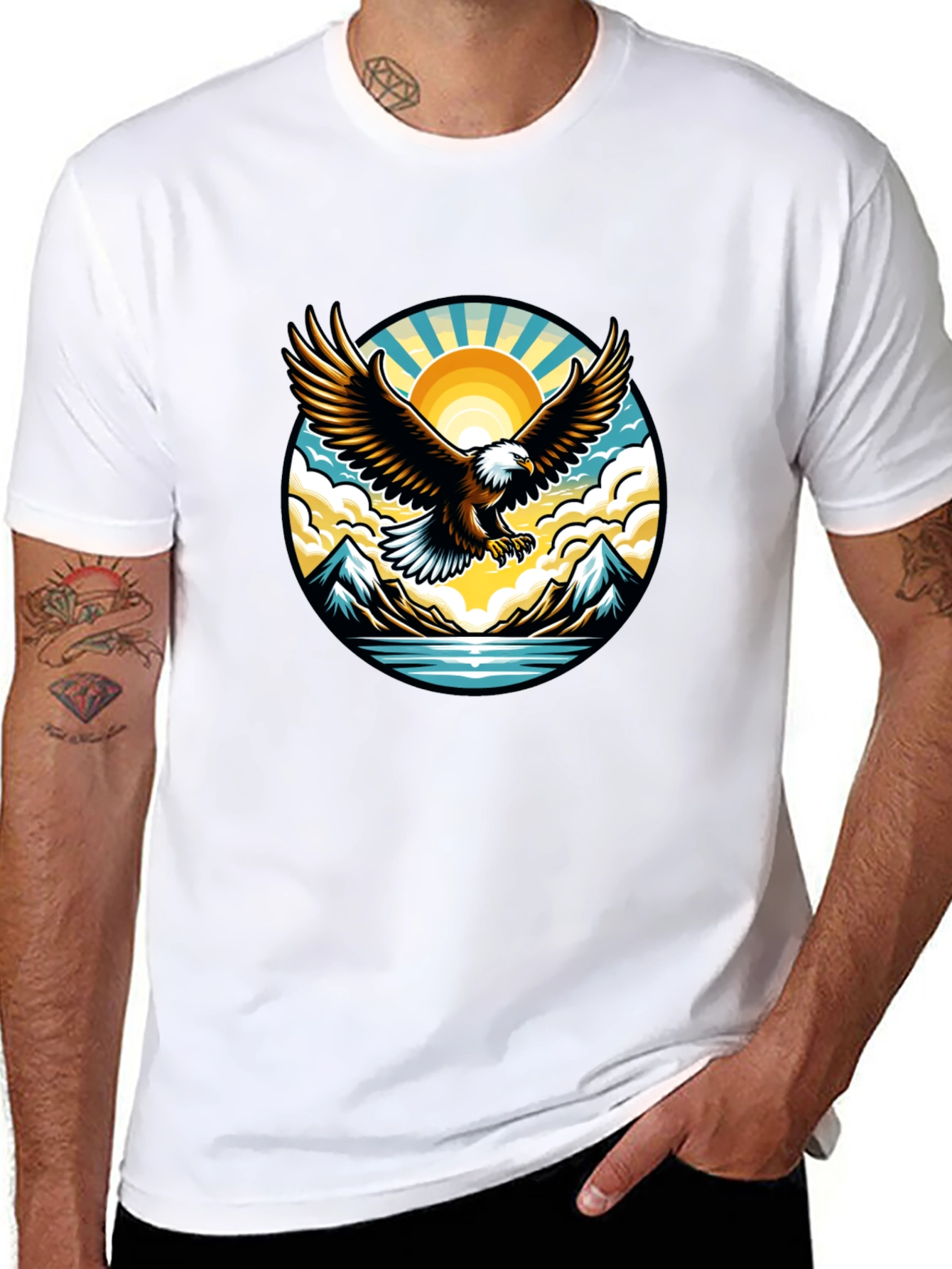 Eagle Graphic Print T-Shirt