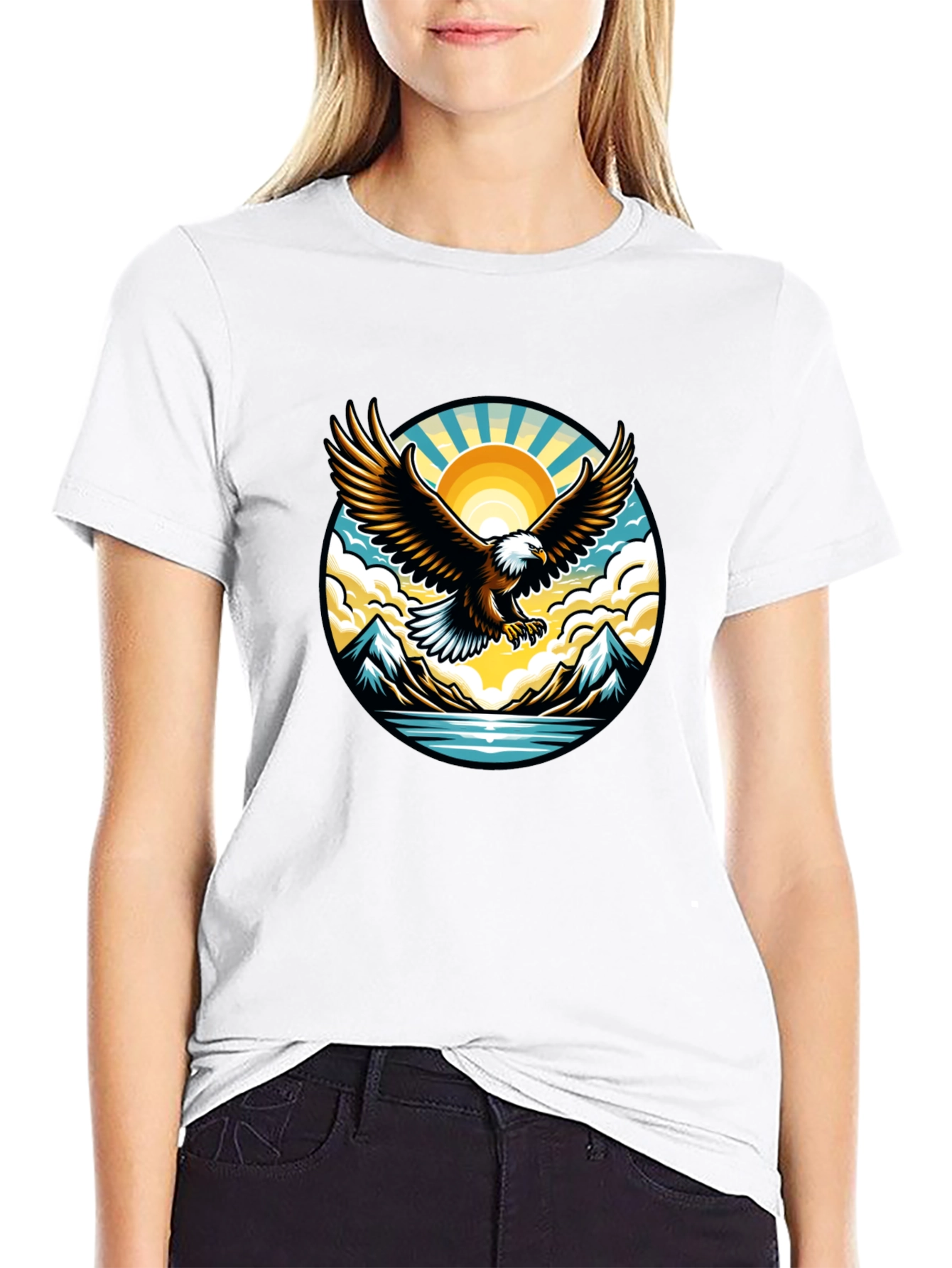 Eagle Graphic Print T-Shirt