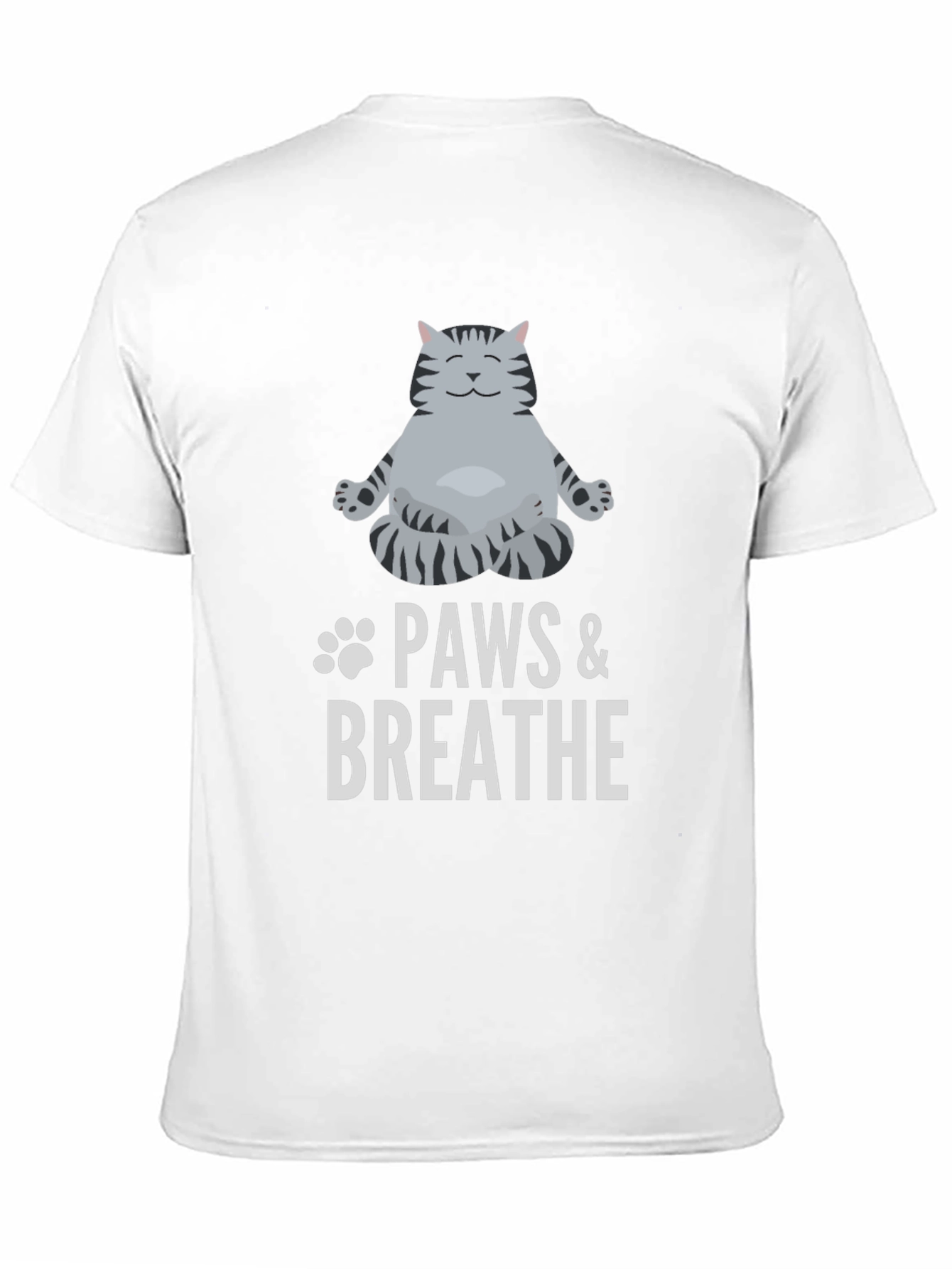 Paws & Breathe Black Graphic T-Shirt