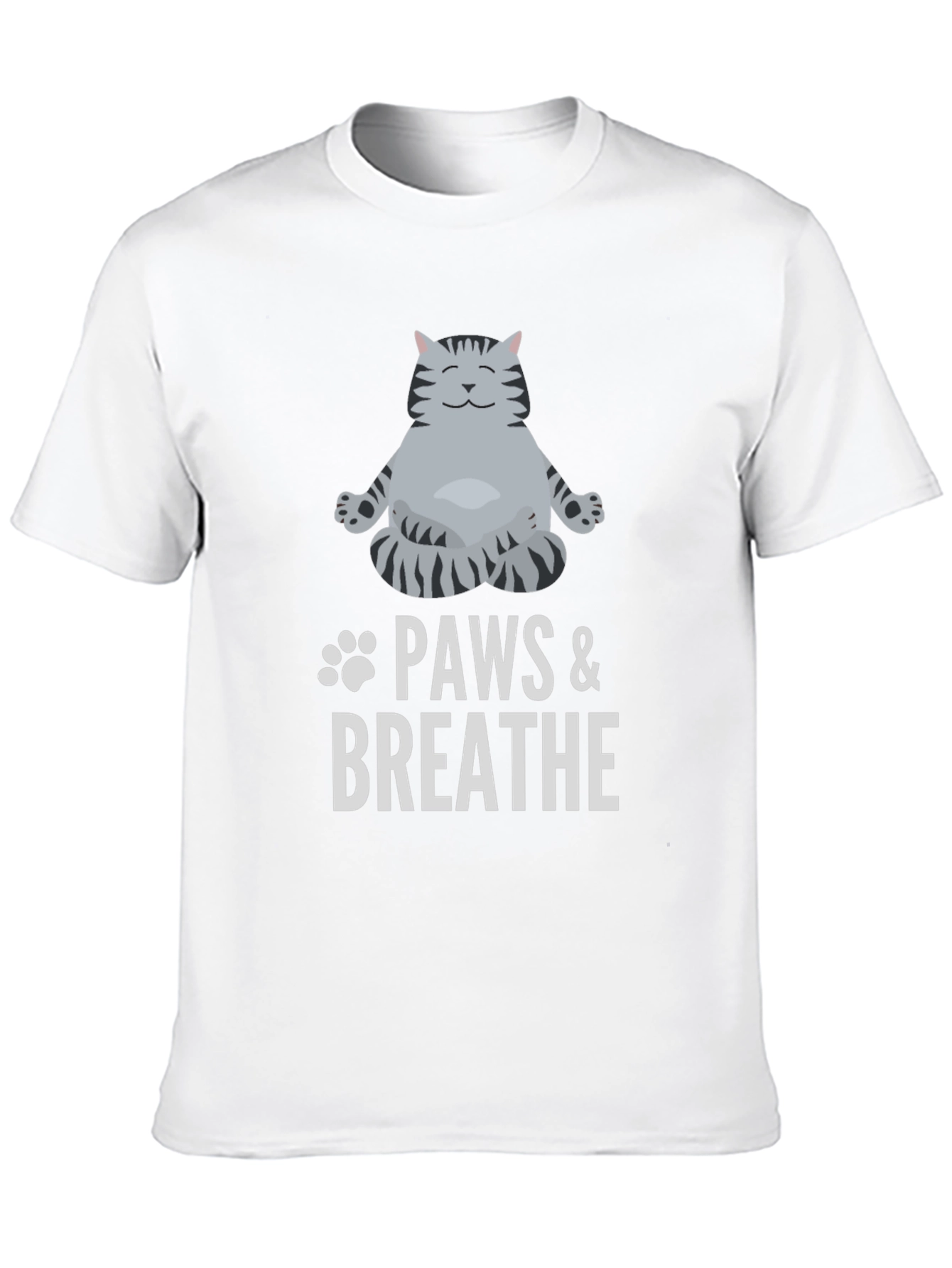 Paws & Breathe Black Graphic T-Shirt