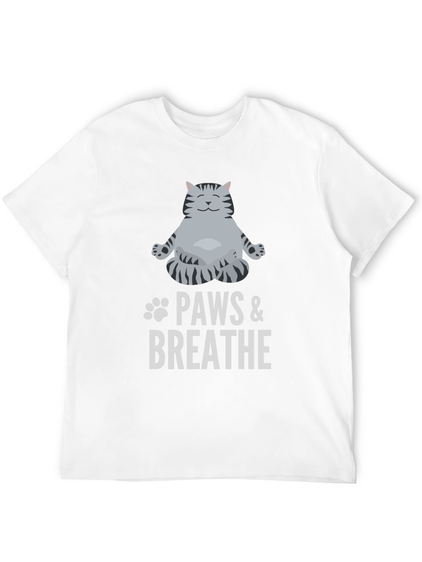 Paws & Breathe Black Graphic T-Shirt