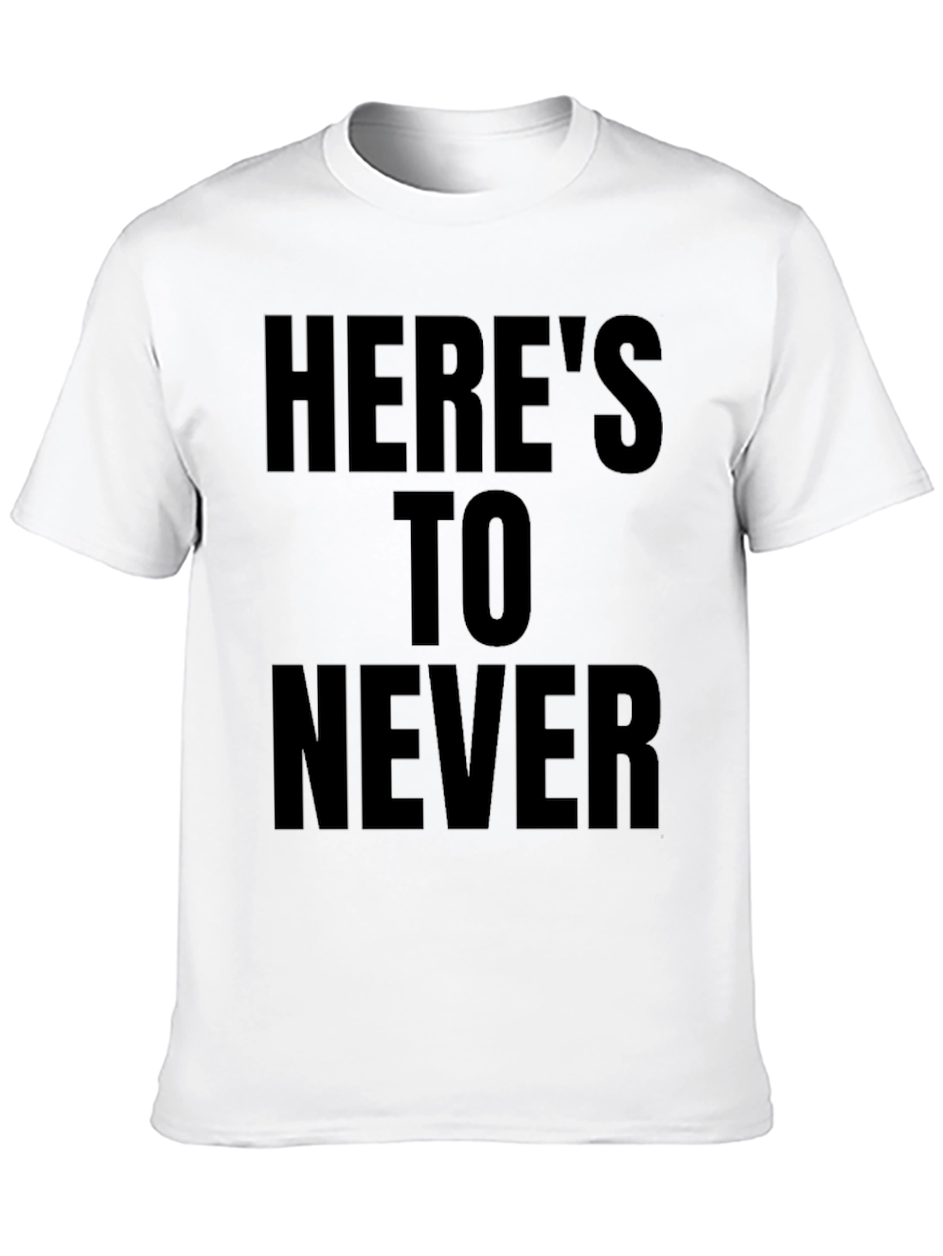 Heres To Never Black Graphic Tee