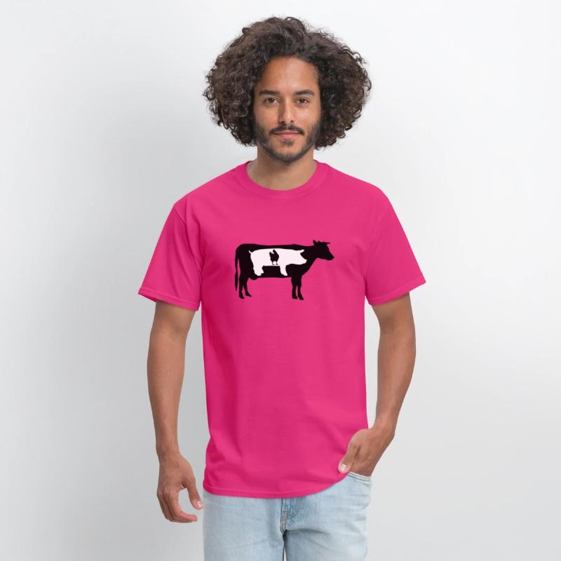 Farm animals, cow, pig, chicken