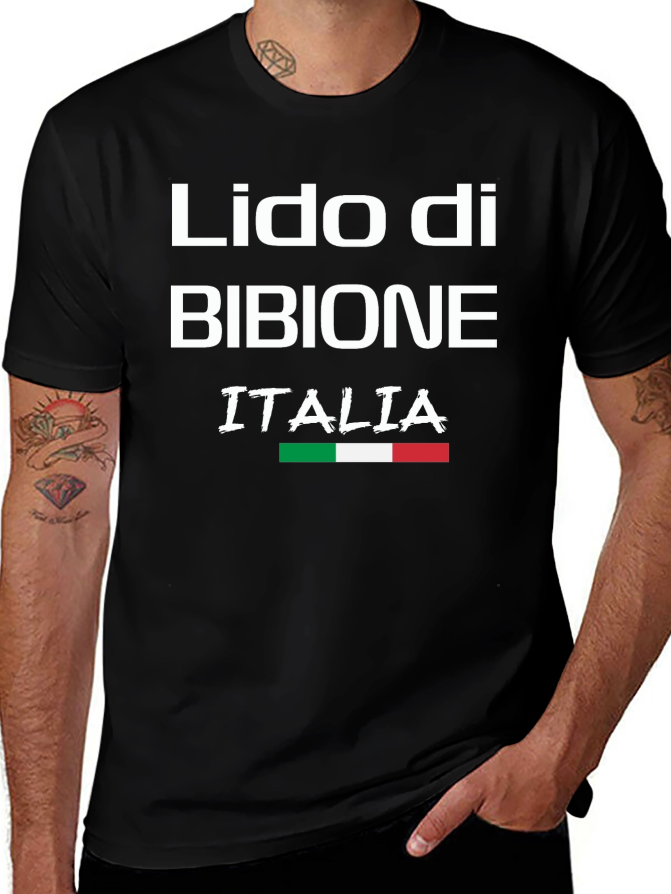 Lido di Bibione Italia T-Shirt Black