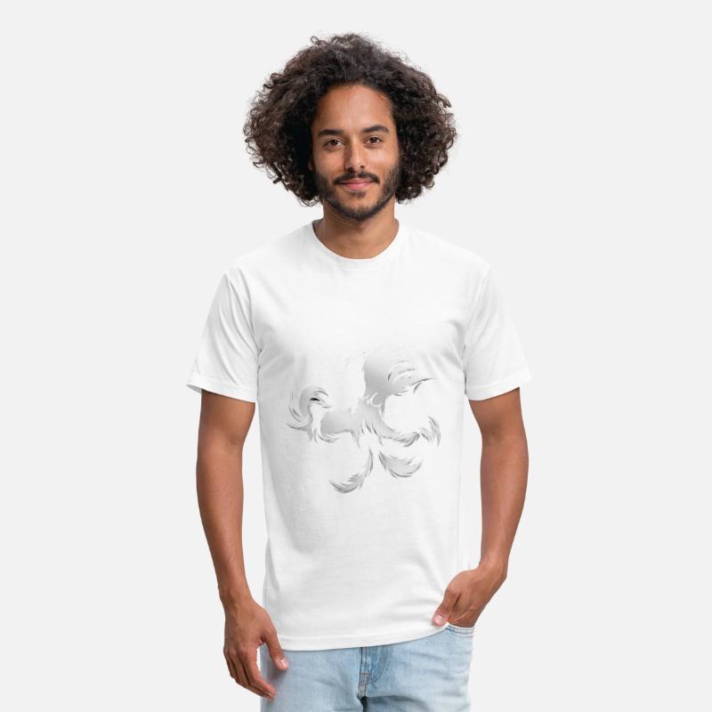 Feather Fan – Elegant White Flow on Black