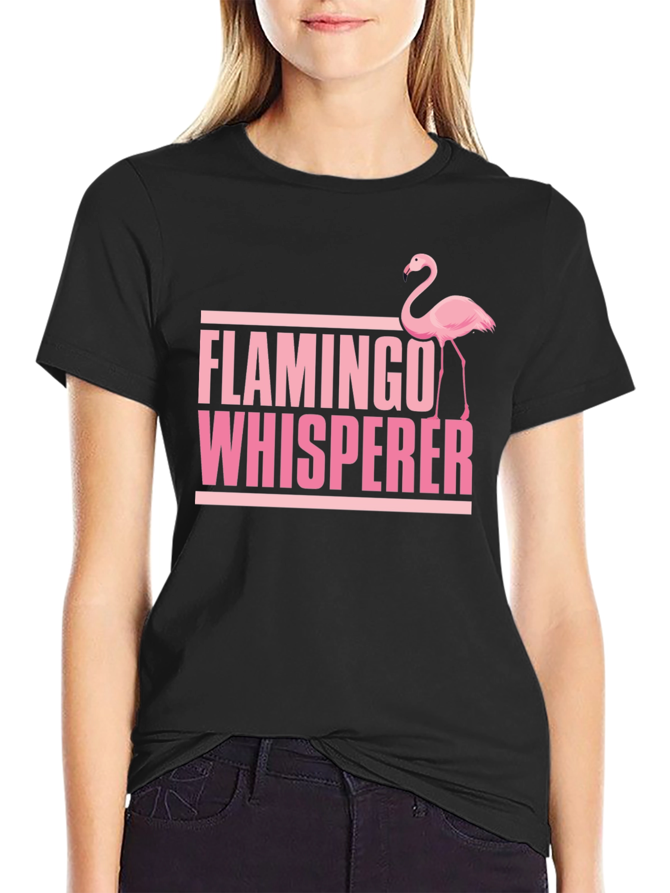 Flamingo Whisperer T-Shirt: Fun Graphic Tee