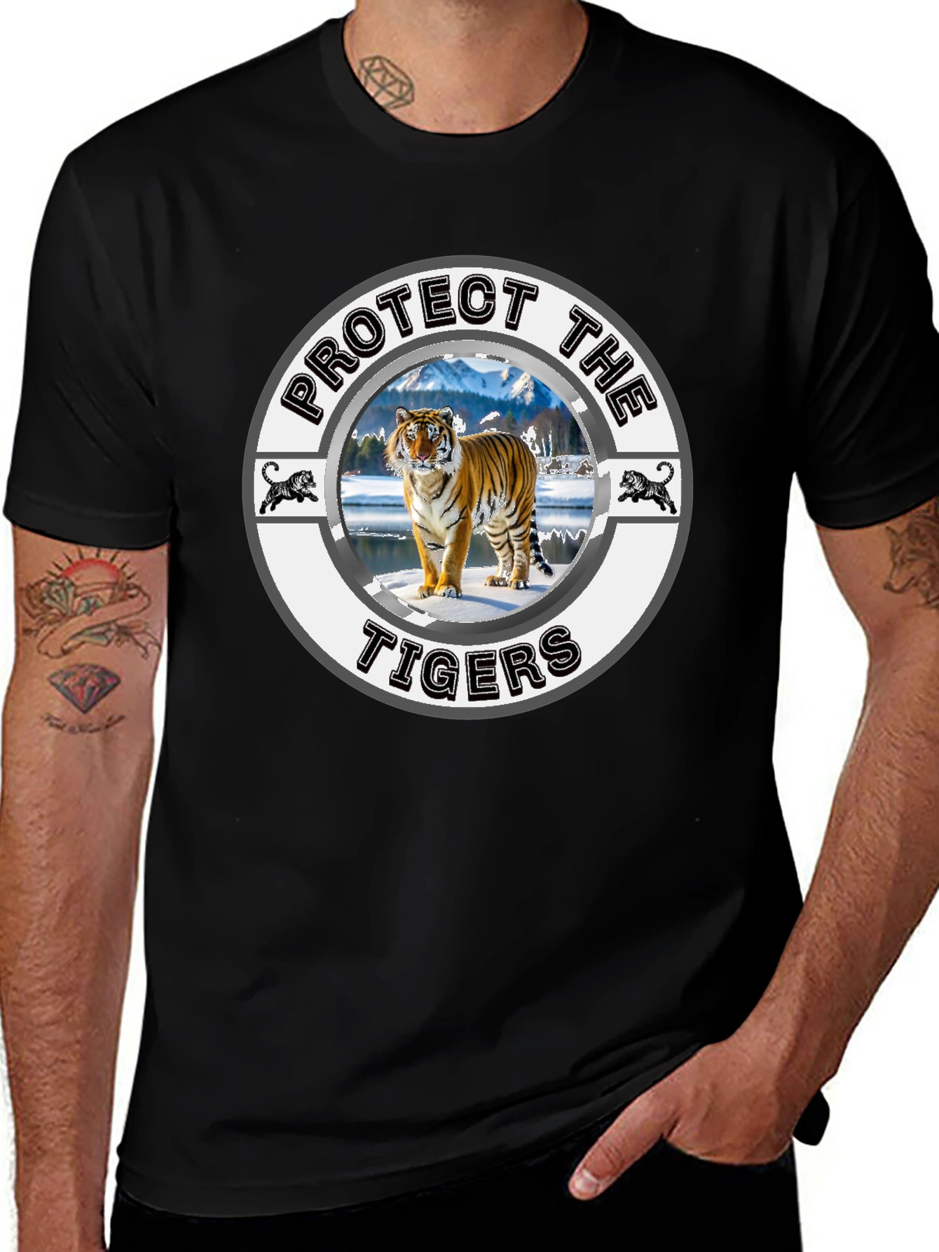 Protect the Tigers Graphic Tee - Wildlife Conservation Shirt