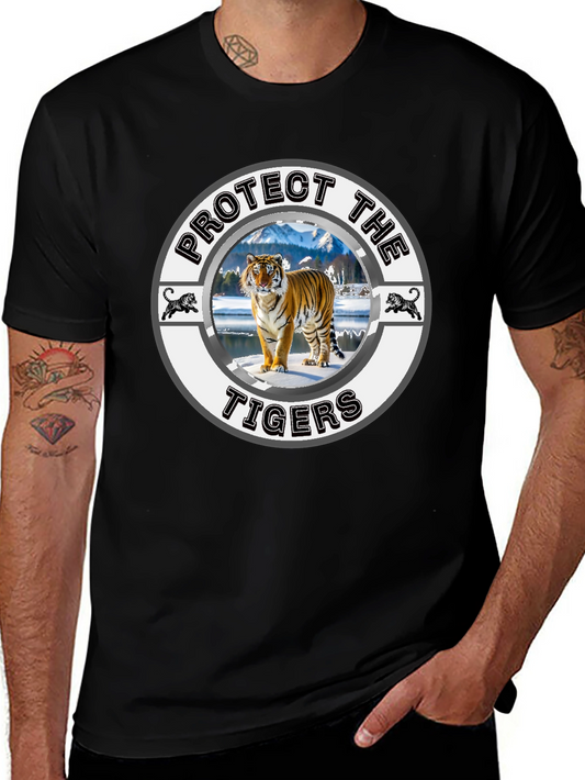 Protect the Tigers Graphic Tee - Wildlife Conservation Shirt