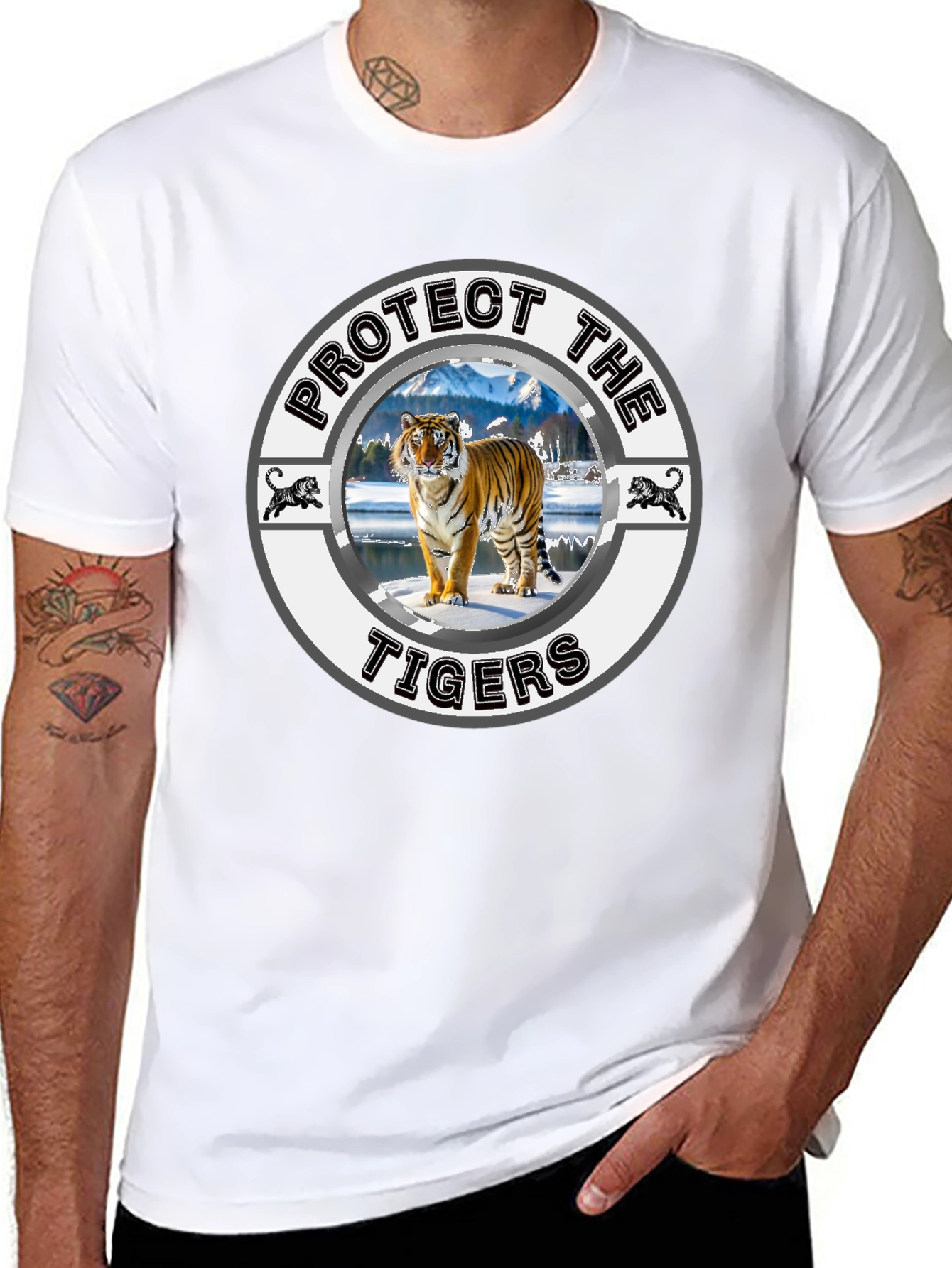 Protect the Tigers Graphic Tee - Wildlife Conservation Shirt