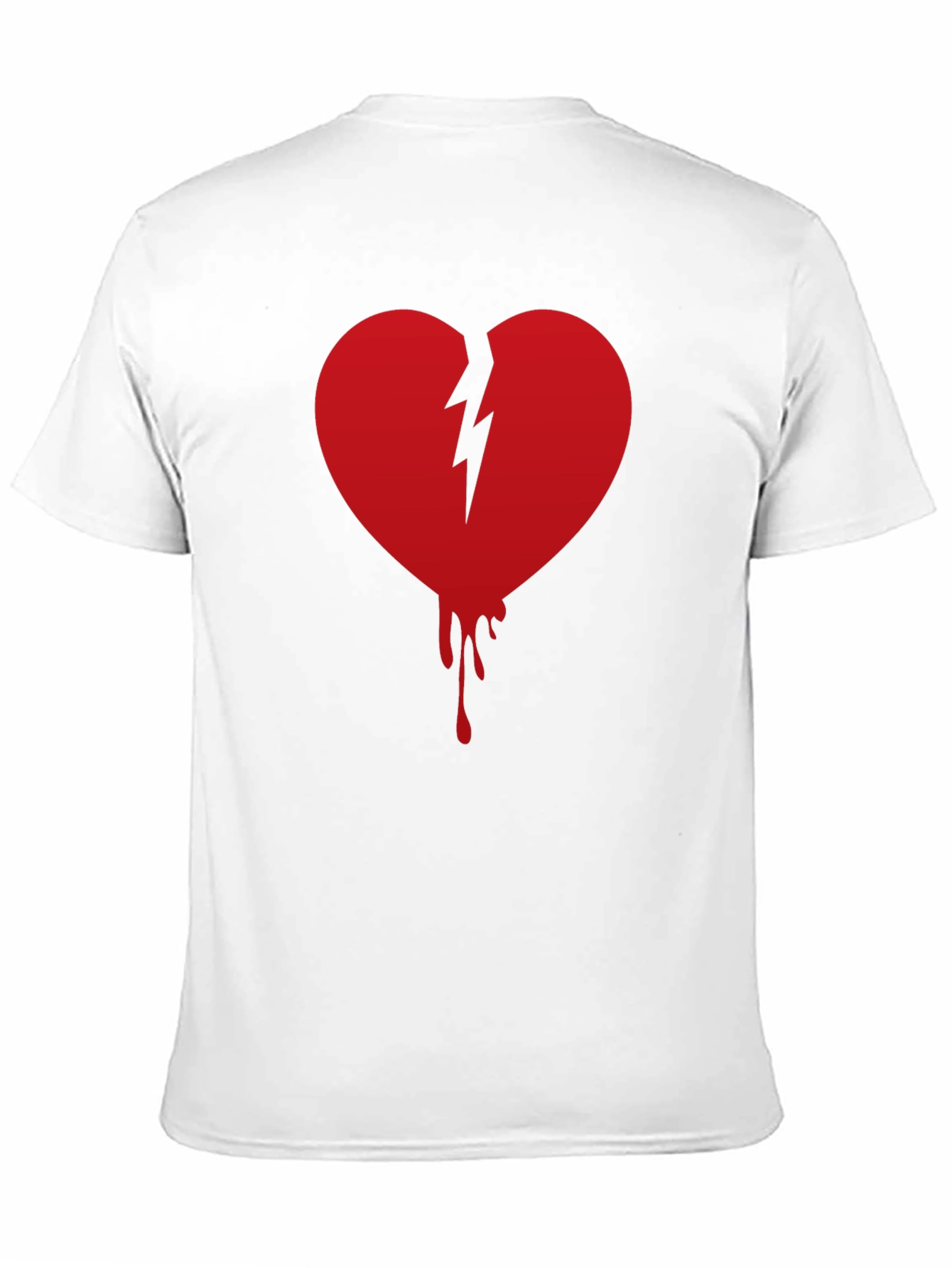 Broken Heart Graphic Tee - Mens Black T-Shirt