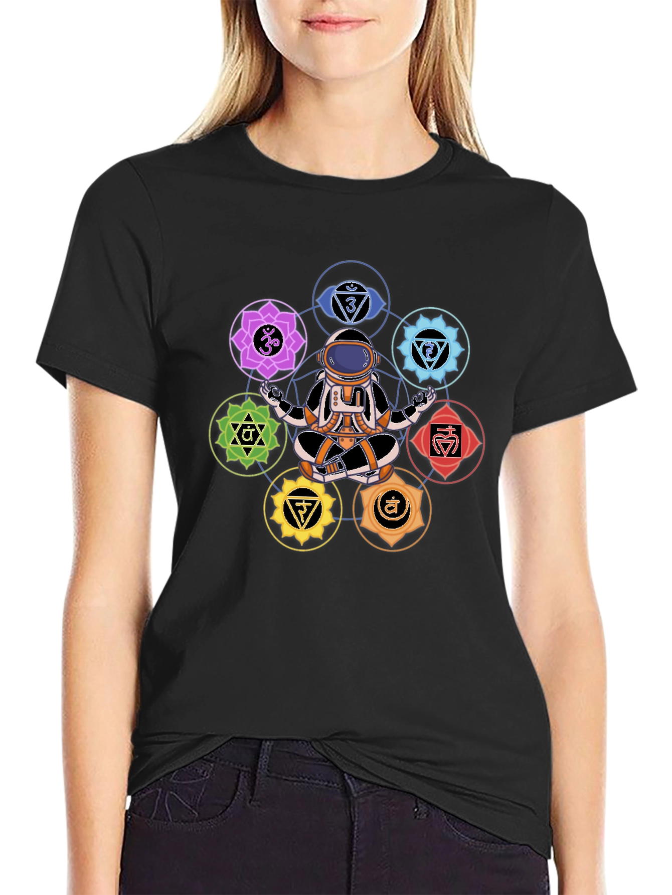 Astronaut Chakra T-Shirt - Meditating in Space!