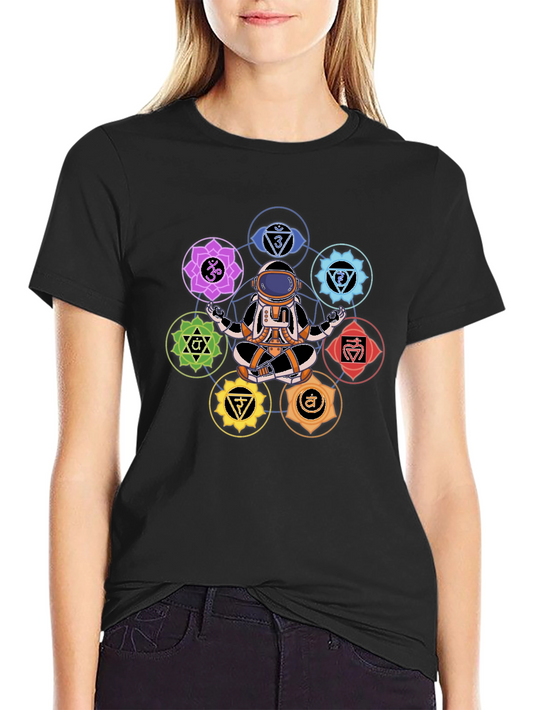 Astronaut Chakra T-Shirt - Meditating in Space!