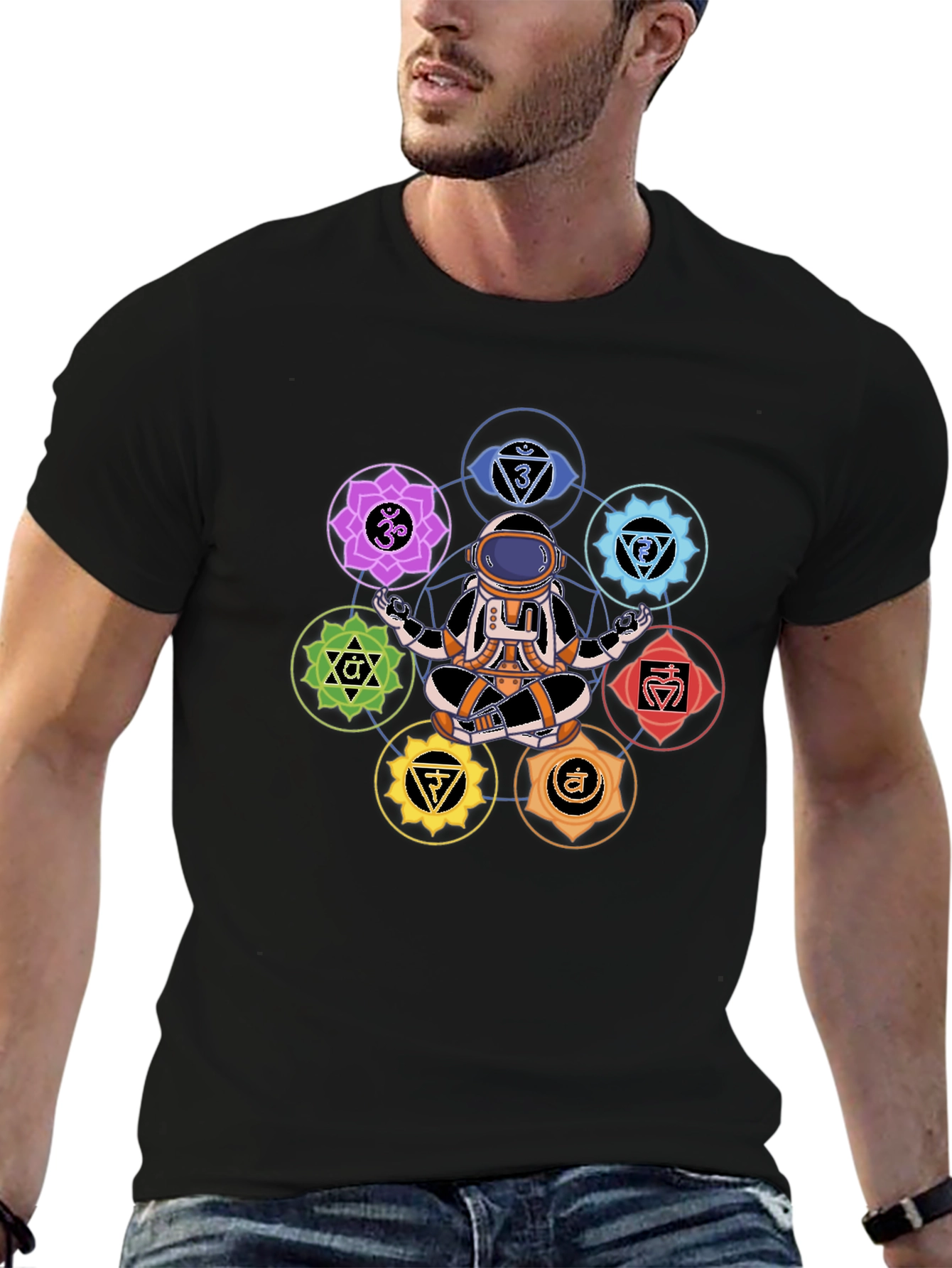 Astronaut Chakra T-Shirt - Meditating in Space!