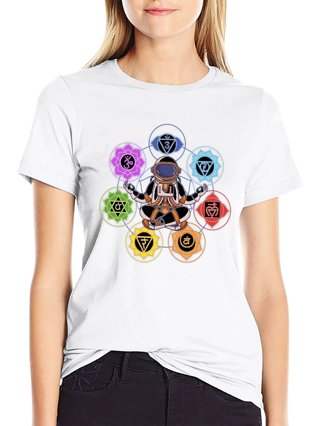 Astronaut Chakra T-Shirt - Meditating in Space!