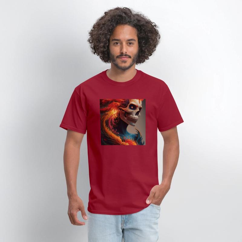 Fiery skull