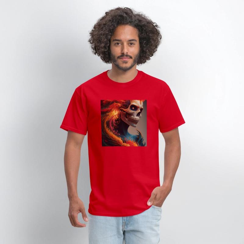 Fiery skull