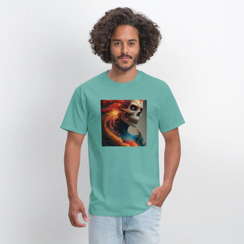 Fiery skull