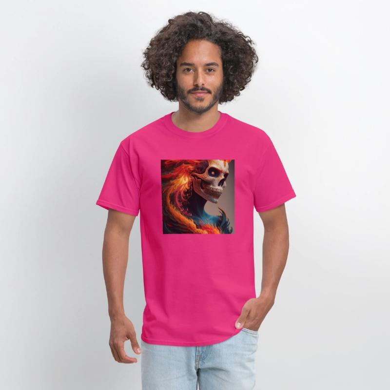 Fiery skull