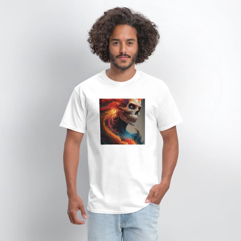 Fiery skull
