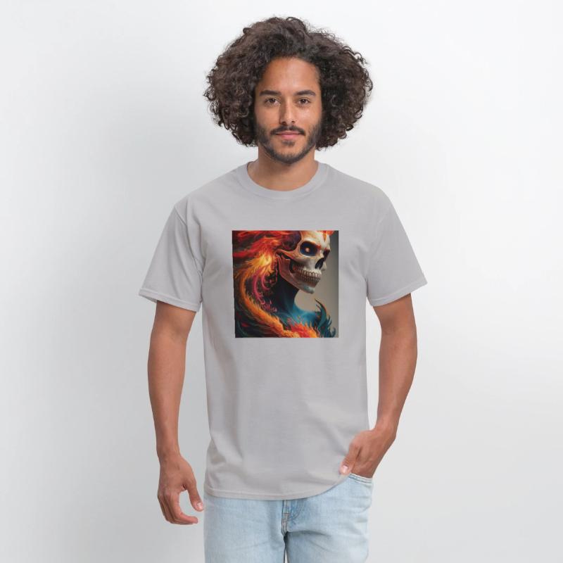 Fiery skull