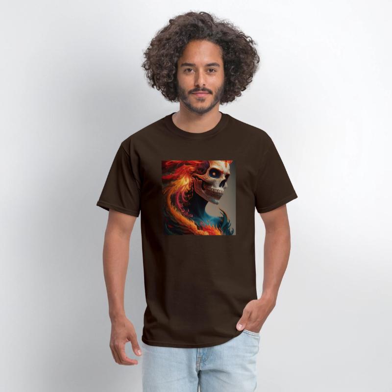 Fiery skull
