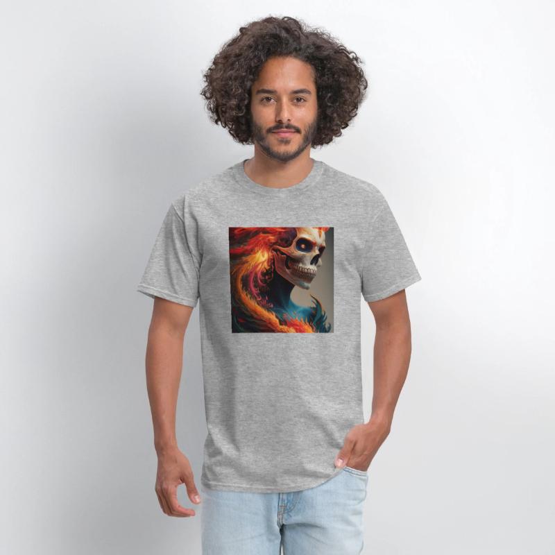 Fiery skull
