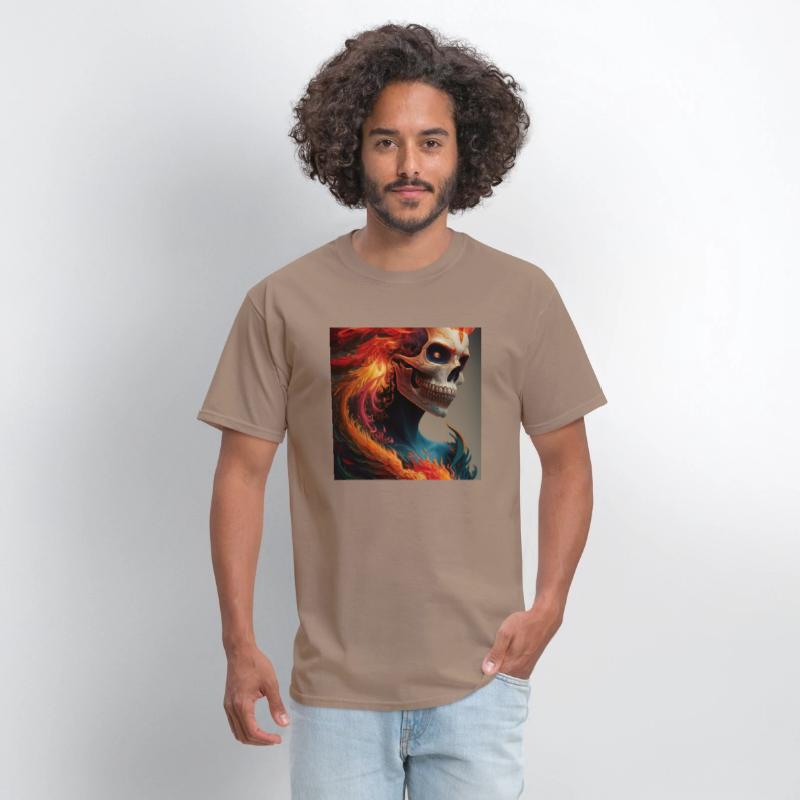 Fiery skull
