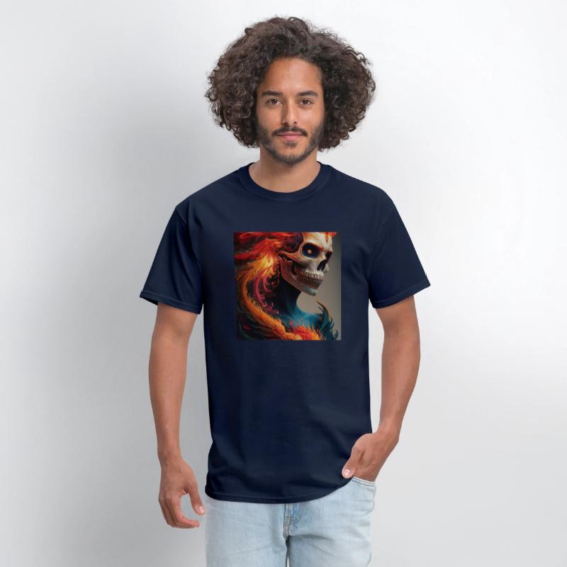 Fiery skull