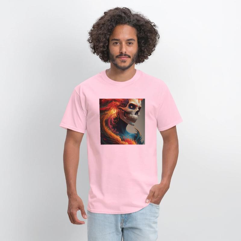 Fiery skull