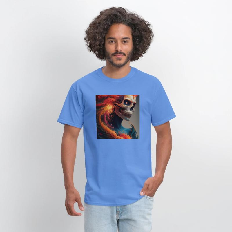 Fiery skull