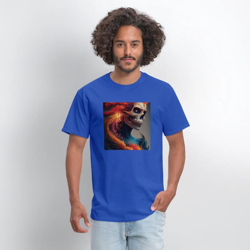 Fiery skull