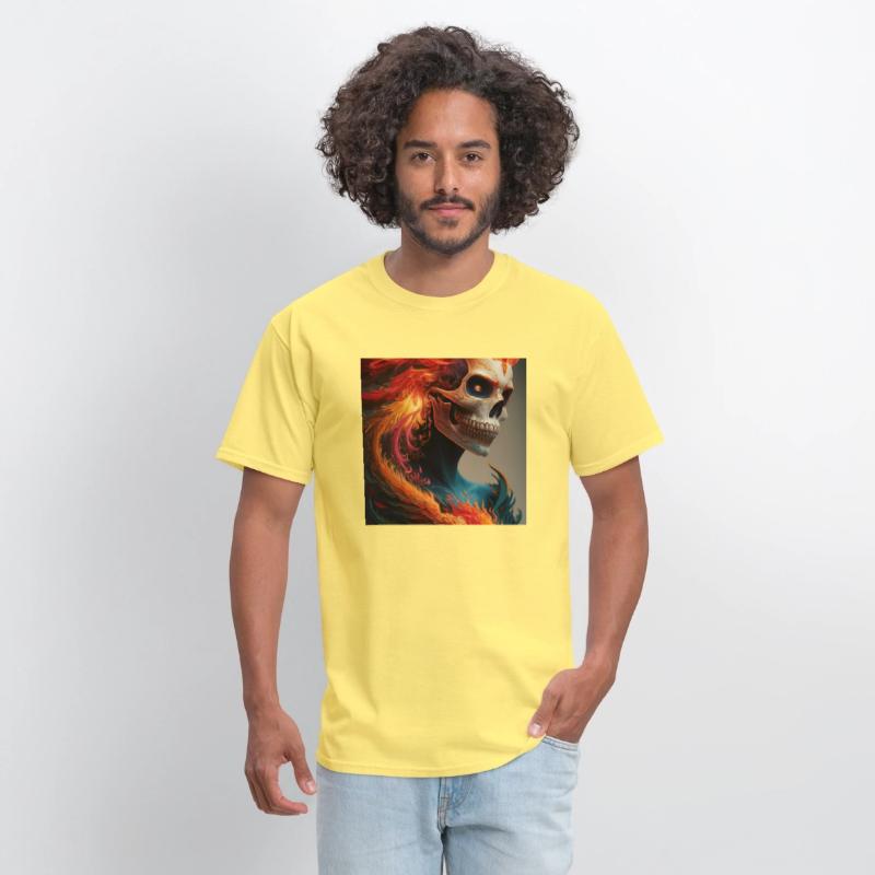 Fiery skull