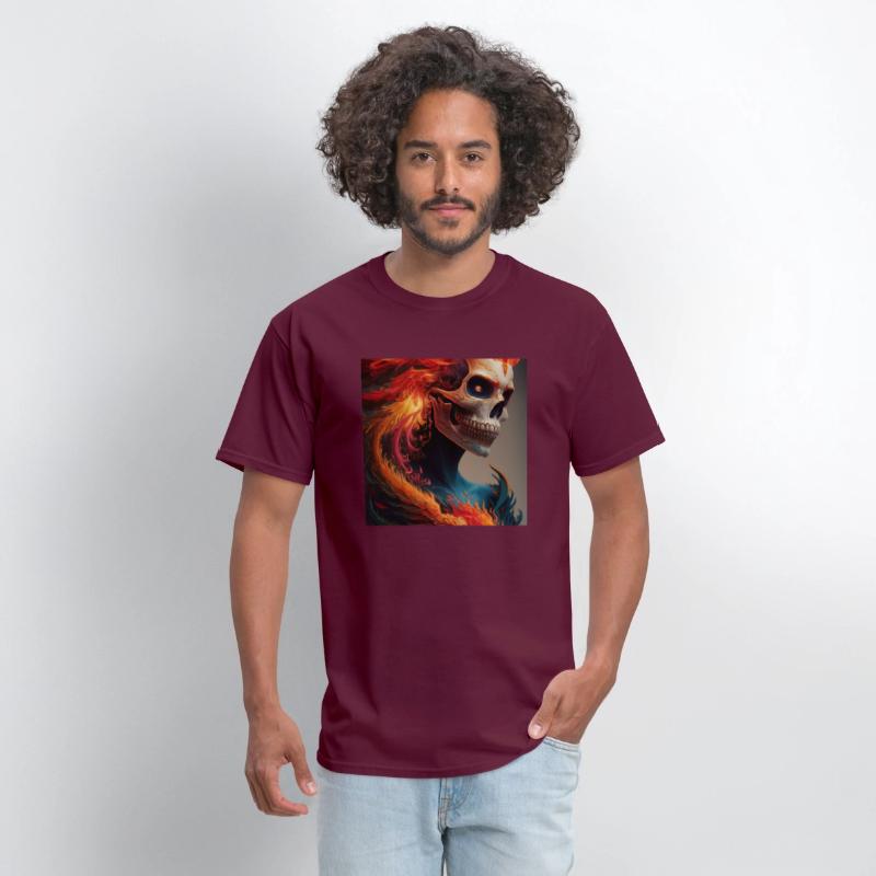 Fiery skull