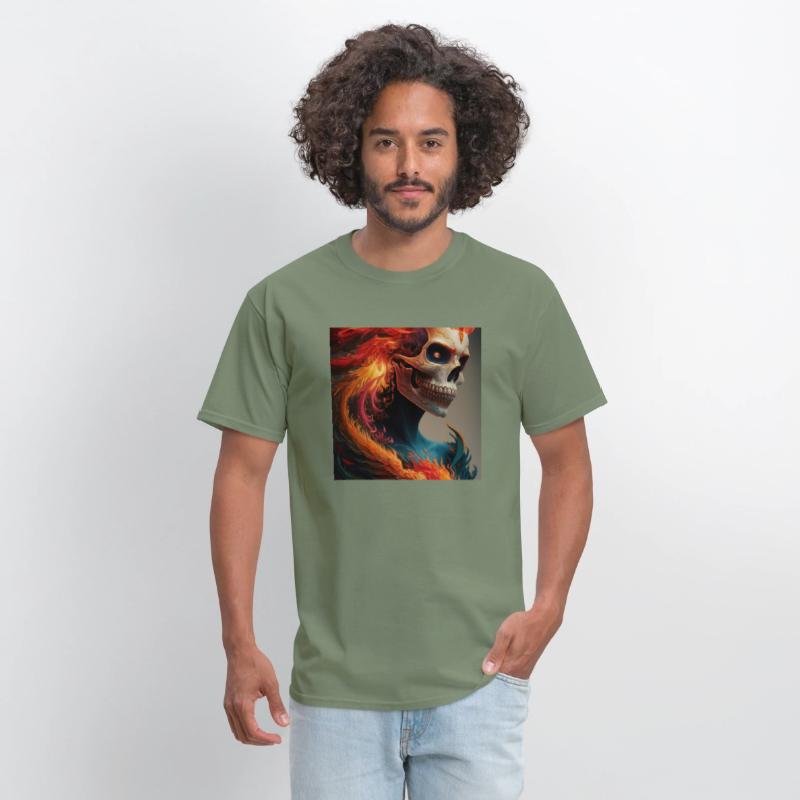 Fiery skull