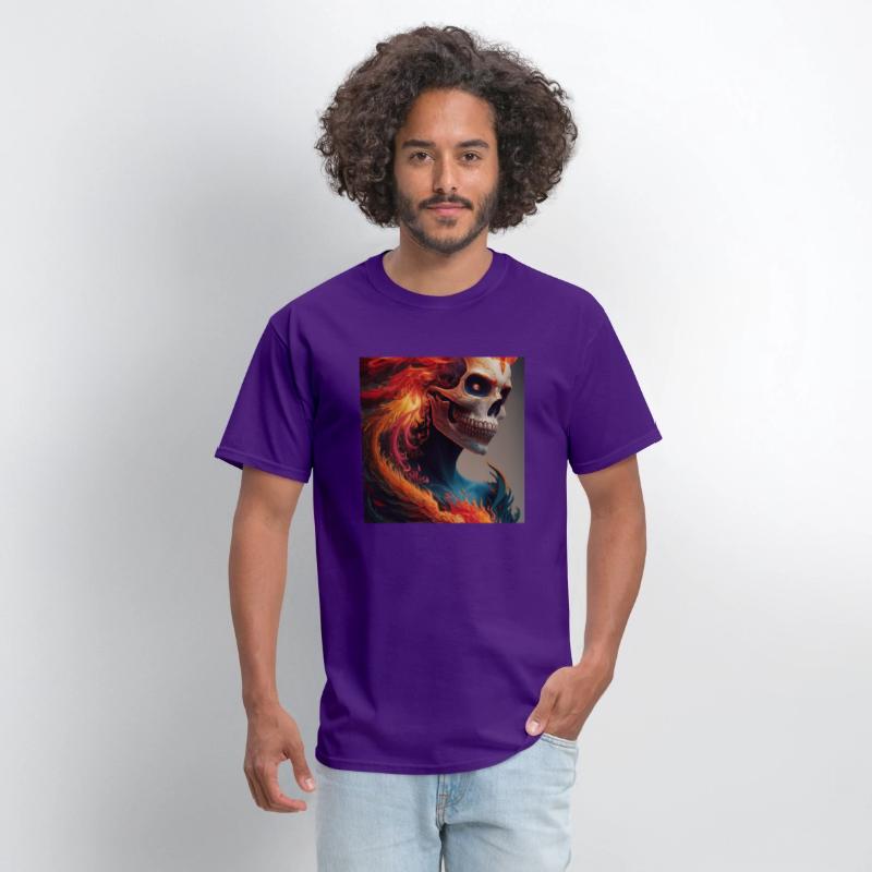 Fiery skull