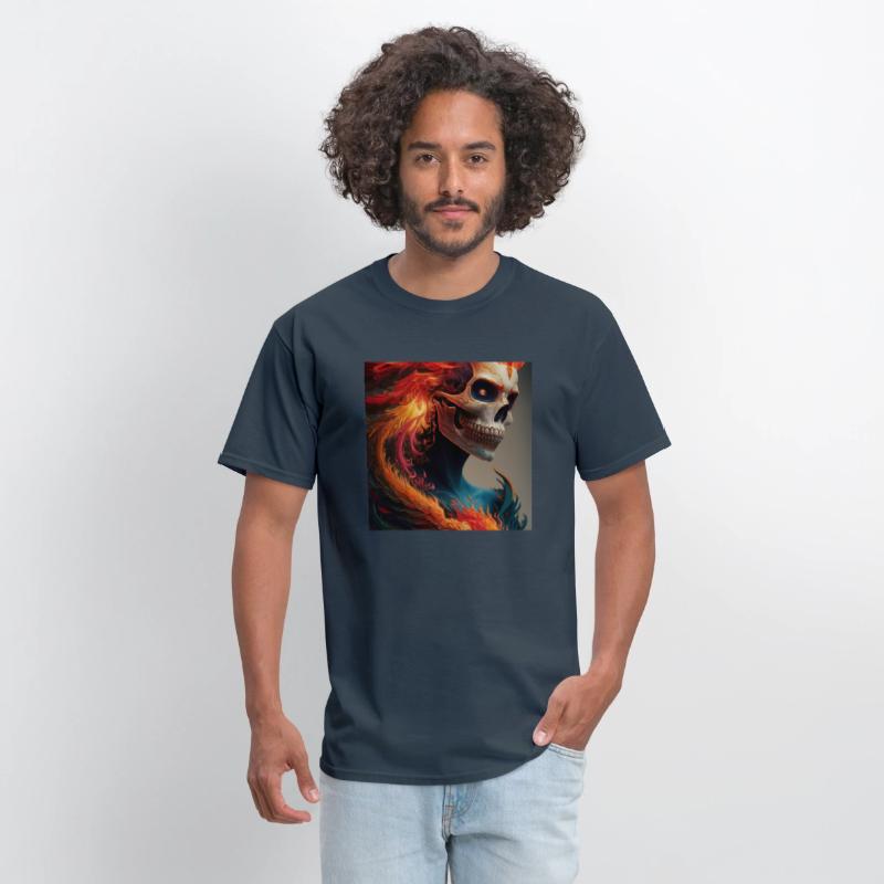 Fiery skull