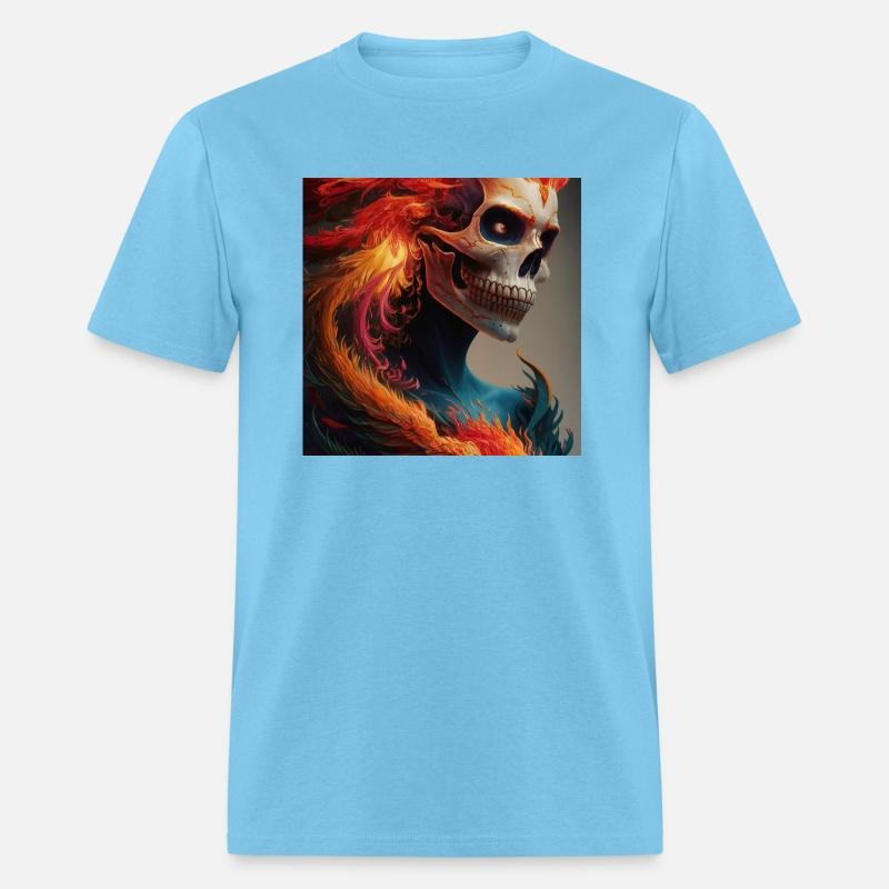 Fiery skull